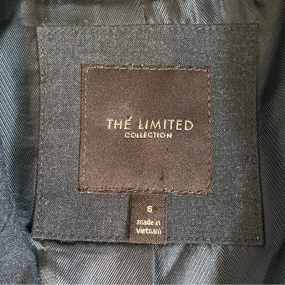 THE LIMITED Women’s Size 6 Charcoal Gray Tailored 2 button lined Blazer Jacket - Picture 10 of 10